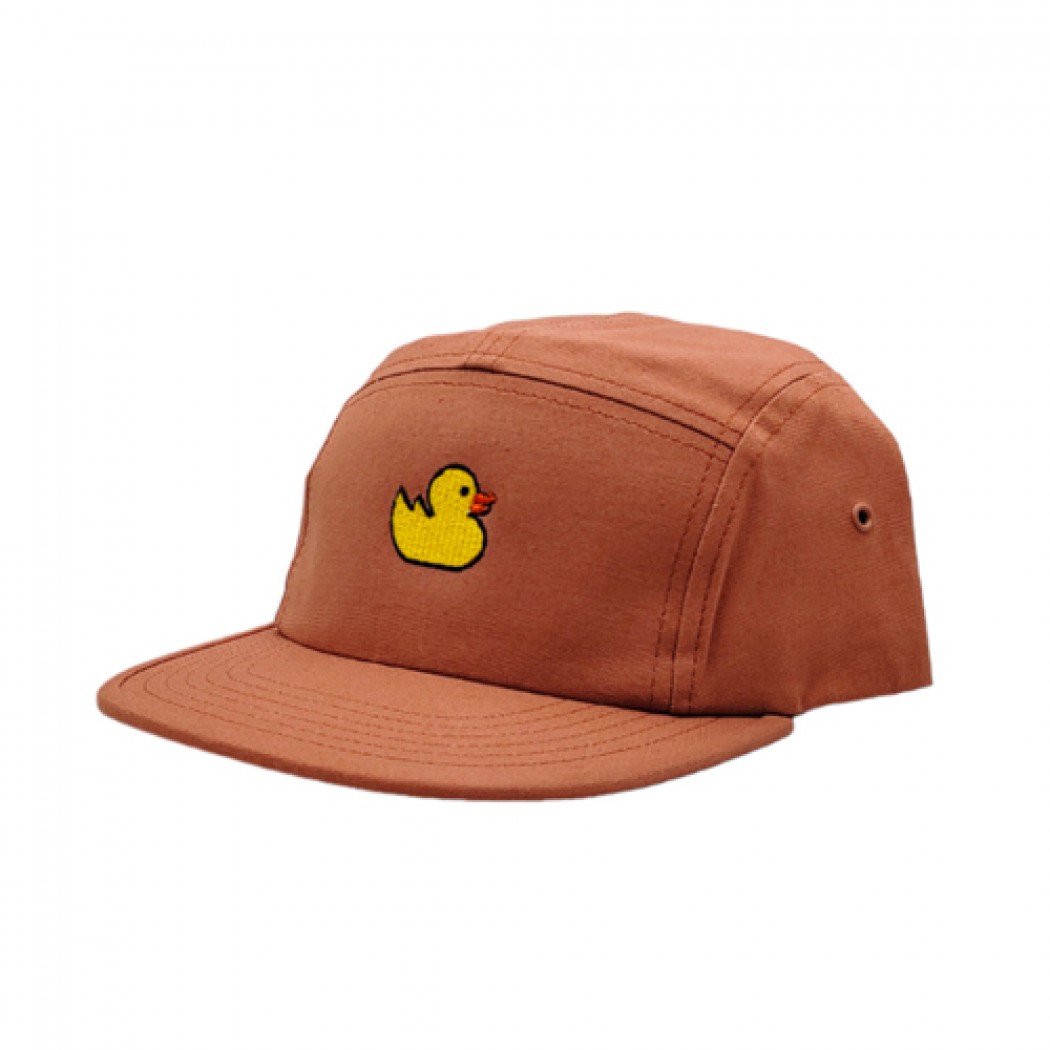 Duck 5 Panel Canvas Cap Terracotta