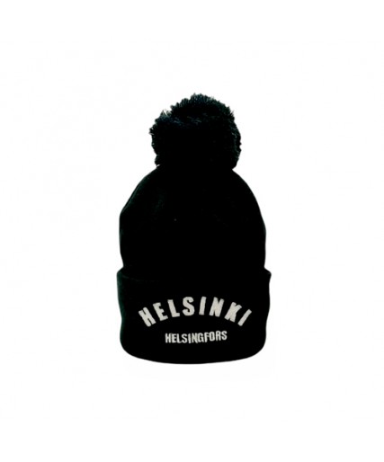 Helsinki Pomp Beanie Black