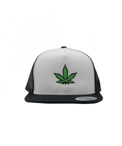 Leaf Trucker Cap White/Black