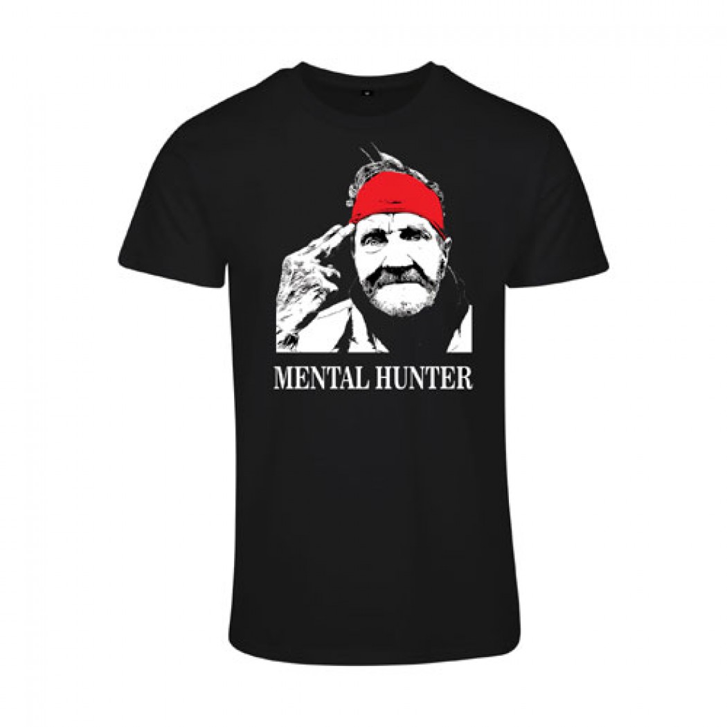 Mental Hunter Mens Fitted Tee Black