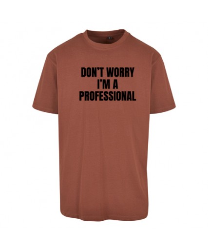 Professional Heavy Oversize Tee Brown