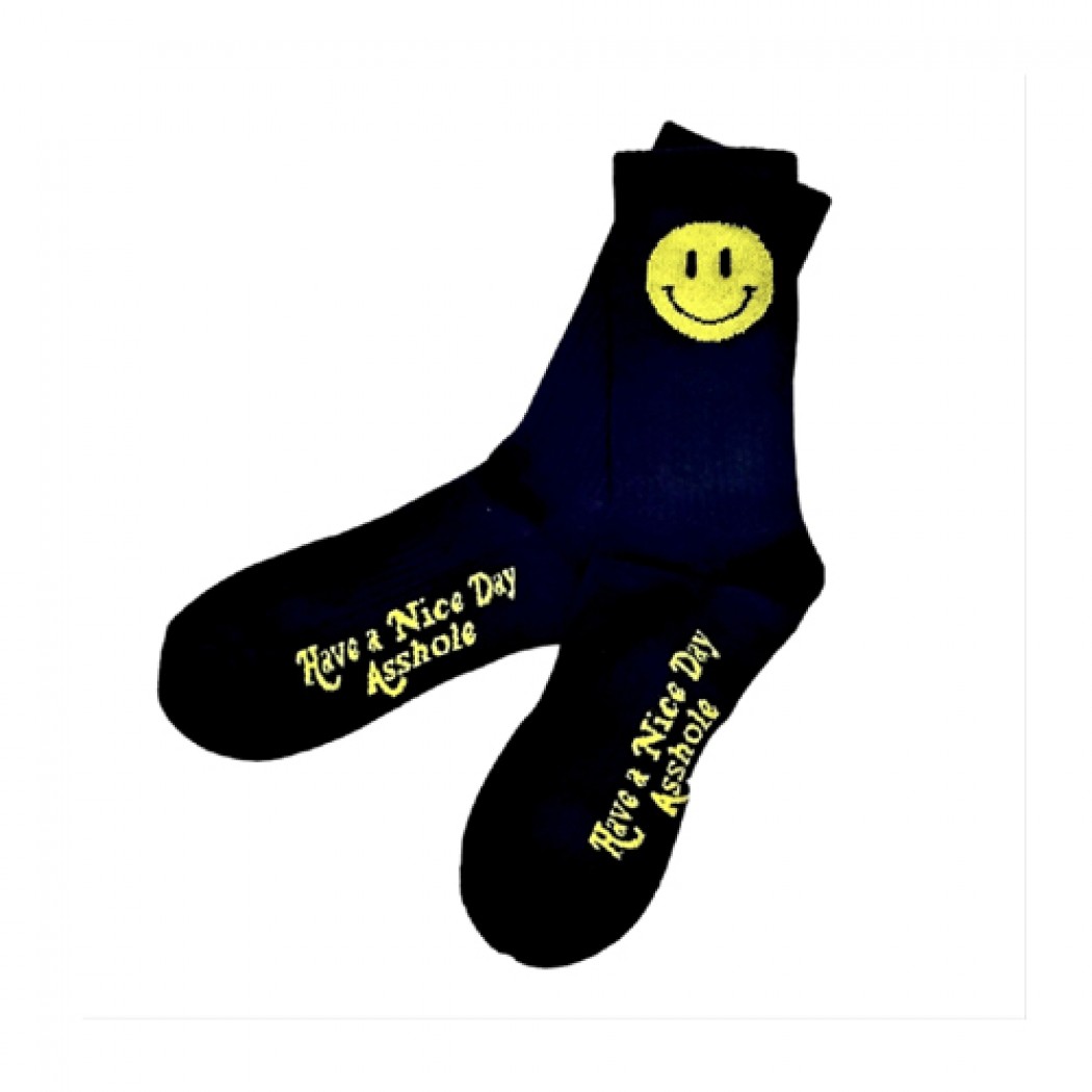Have a Nice Day Socks Black