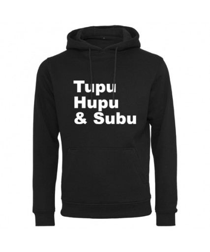 Subu Unisex Fitted Pullover Hood Black Subu Unisex Fitted Pullover Hood Black