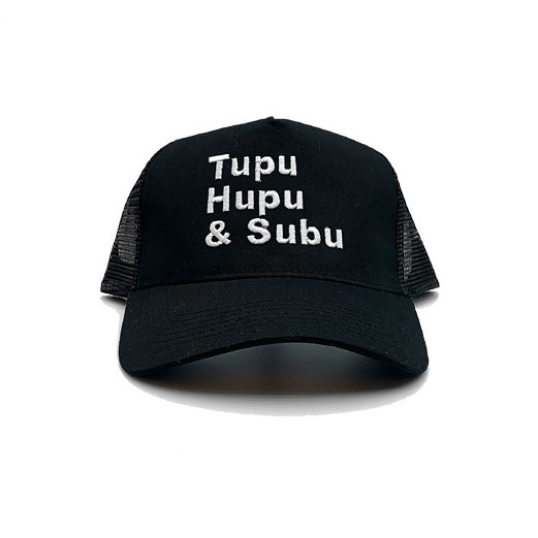 Subu Curved Trucker Cap Black