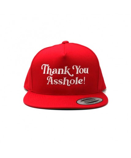 Thank You Asshole! Snapback Cap Red