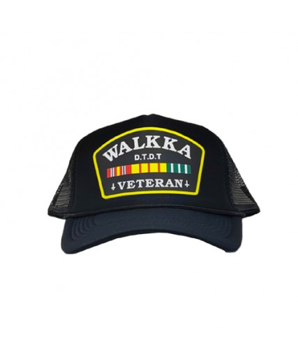 Walkka Veteran Foam Trucker Cap Black Walkka Veteran Foam Trucker Cap Black