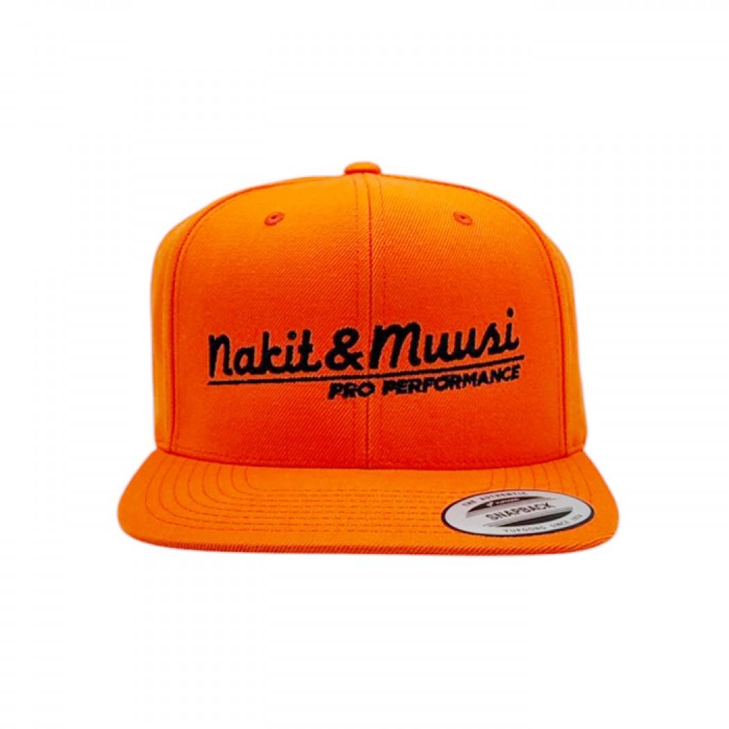 Nakit & Muusi Pro Performance Snapback Cap Orange
