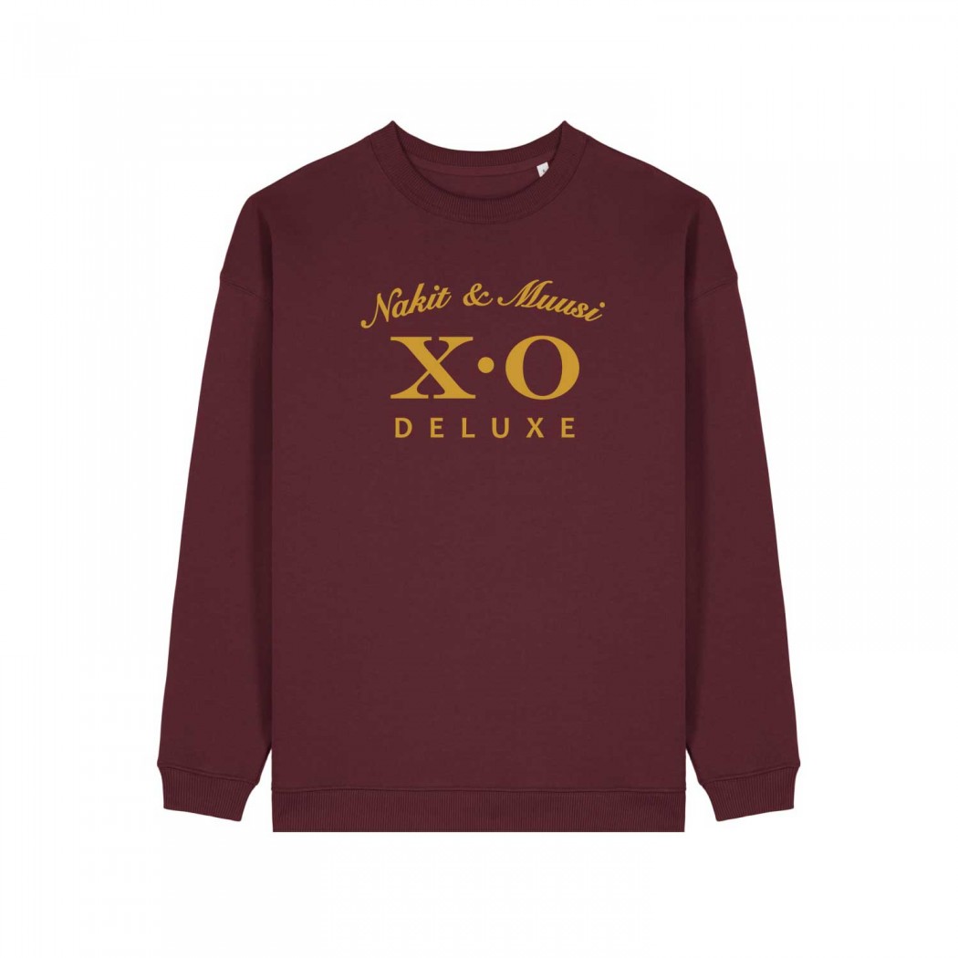 Nakit & Muusi XO Deluxe Heavyweight Sweatshirt Burgundy