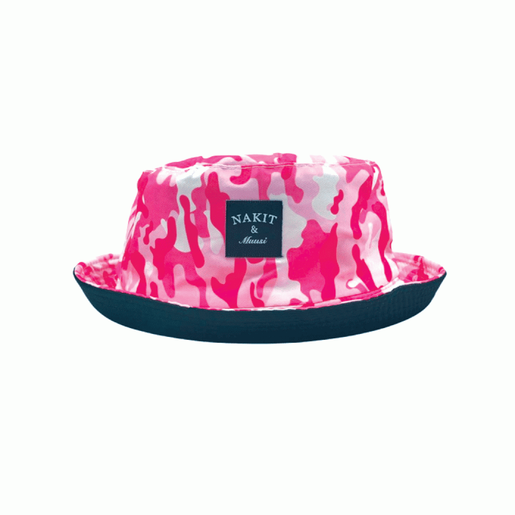 Nakit & Muusi Bucket Hat – Neon Pink Camo