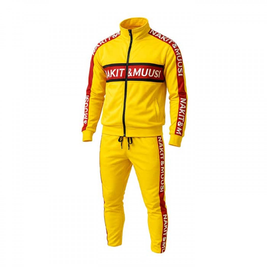 Nakit & Muusi Tracksuit Gold Yellow/Burgundy/Black ( LAST ONES )