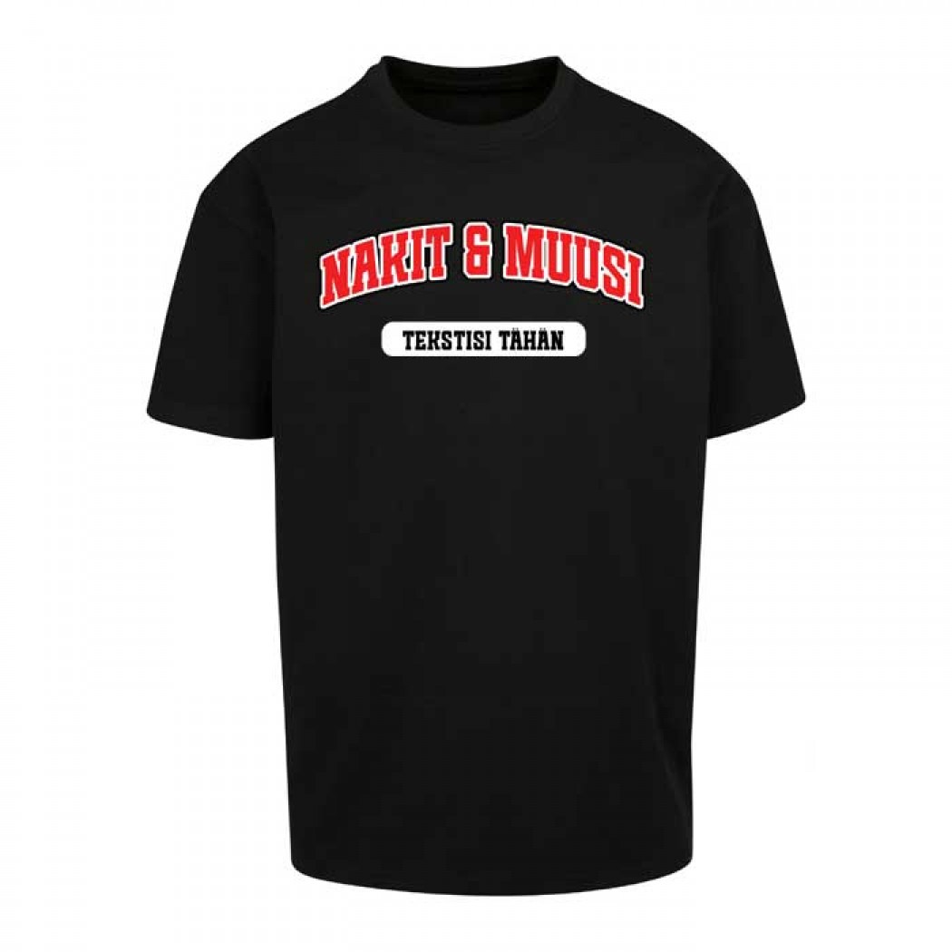 Nakit & Muusi Oversized Tee (Customizable) Black