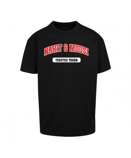 Nakit & Muusi Oversized Tee (Customizable) Black