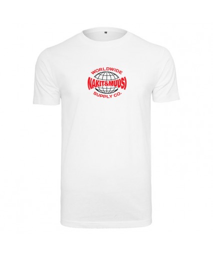 Nakit & Muusi Worldwide Supply Co. Fitted Tee White Nakit & Muusi Worldwide Supply Co. Fitted Tee White