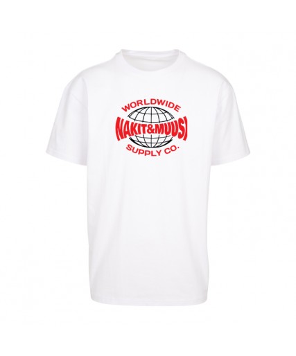 Nakit & Muusi Worldwide Supply Co. Oversize Tee White Nakit & Muusi Worldwide Supply Co. Oversize Tee White