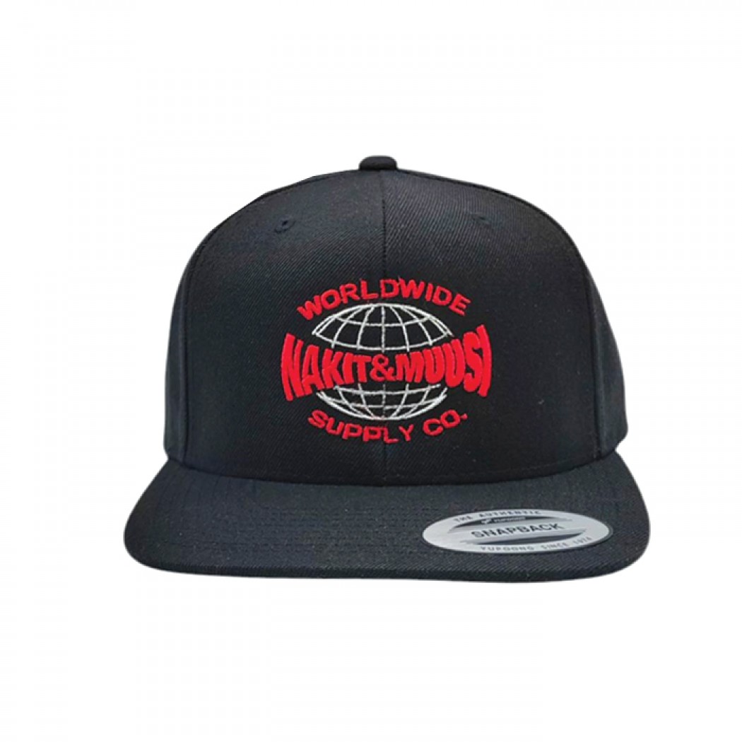 Nakit & Muusi Worldwide Supply Co. Snapback Cap Black Nakit & Muusi Worldwide Supply Co. Snapback Cap Black