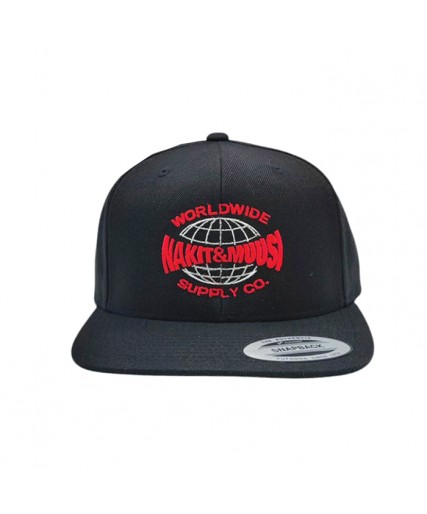 Nakit & Muusi Worldwide Supply Co. Snapback Cap Black Nakit & Muusi Worldwide Supply Co. Snapback Cap Black