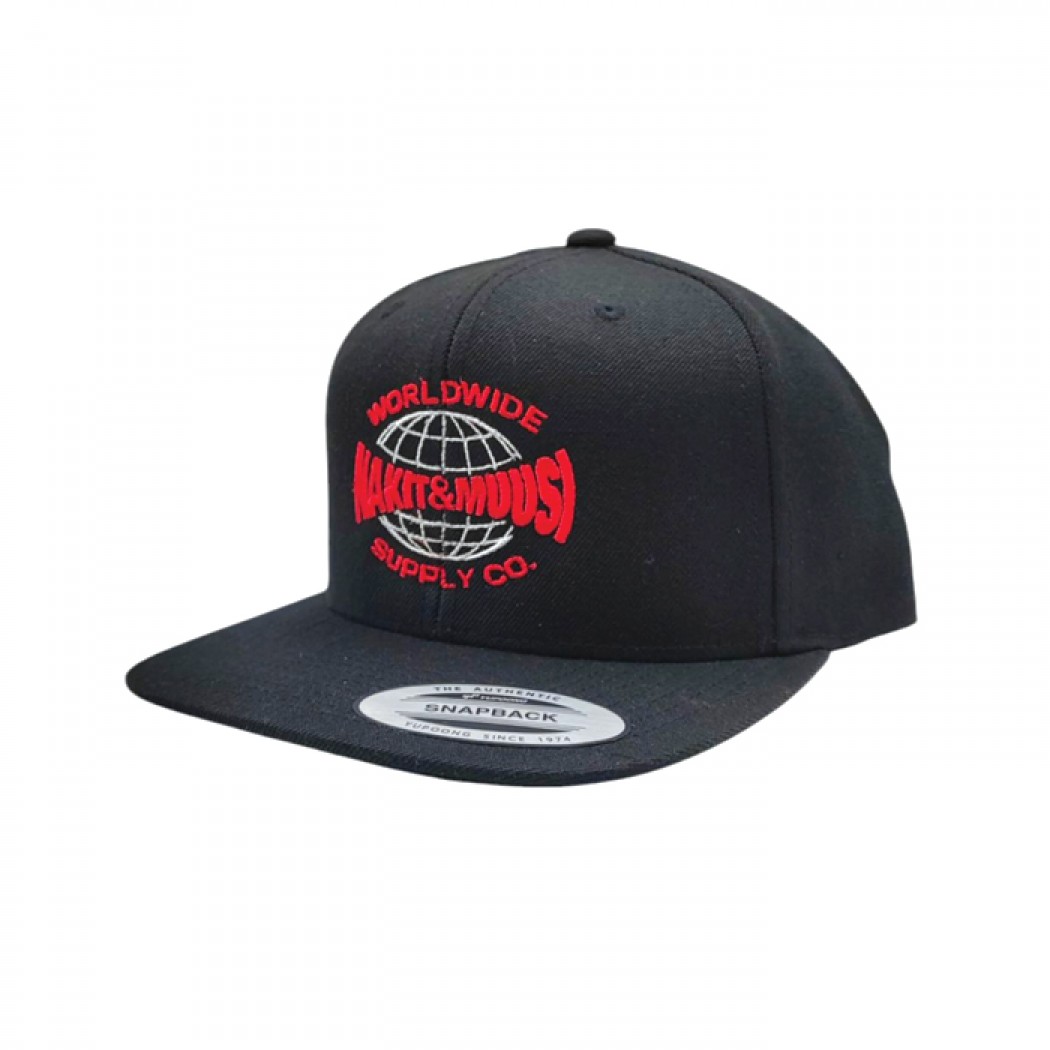 Nakit & Muusi Worldwide Supply Co. Snapback Cap Black Nakit & Muusi Worldwide Supply Co. Snapback Cap Black