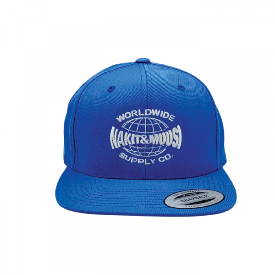 Nakit & Muusi Worldwide Supply Co. Snapback Cap Pale Midnight Navy