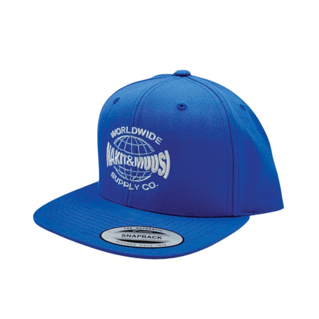 Nakit & Muusi Worldwide Supply Co. Snapback Cap Pale Midnight Navy