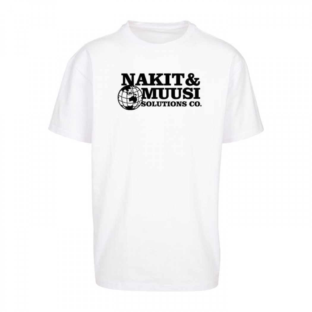 Nakit & Muusi Solutions Co. Oversize Tee White Nakit & Muusi Solutions Co. Oversize Tee White