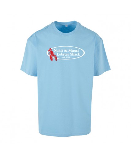 Nakit & Muusi Lobster Shack Oversize Tee Pacific Blue