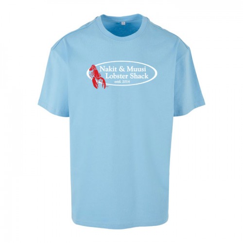 Nakit & Muusi Lobster Shack Oversize Tee Pacific Blue