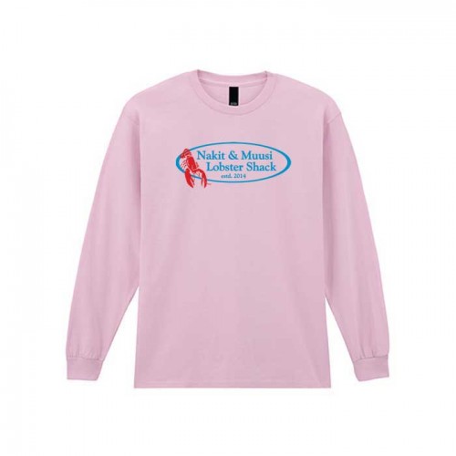 Nakit & Muusi "Lobster Shack" Long Sleeve T-Shirt Pink