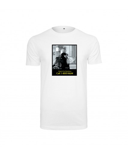 Nakit & Muusi Open For Business Fitted Tee White