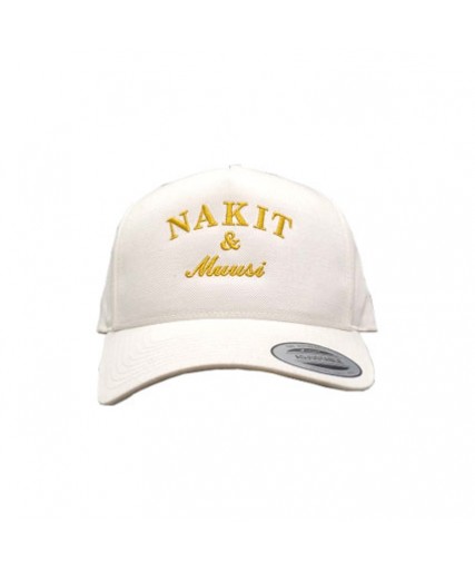 Nakit & Muusi Gold Edtion Snapback Cap White Nakit & Muusi Gold Edtion Snapback Cap White