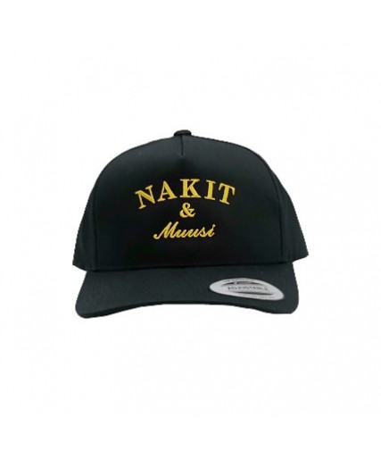 Nakit & Muusi Gold Edtion Snapback Cap Black Nakit & Muusi Gold Edtion Snapback Cap Black