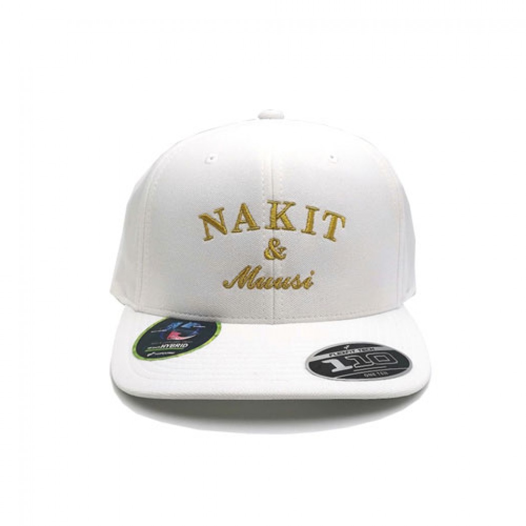 Nakit & Muusi Caddy Strapback Cap White/Gold