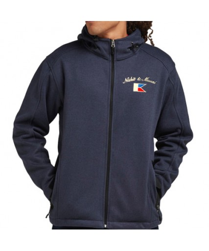 Nakit & Muusi Men's Knitted Bonded Meritime Fleece Jacket Nakit & Muusi Men's Knitted Bonded Meritime Fleece Jacket