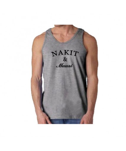 Nakit & Muusi Original Logo Tank Heather Grey