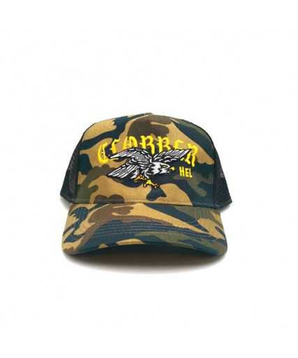 Clobber Helsinki Eagle III Camo Trucker Cap Black/Yellow Clobber Helsinki Eagle III Camo Trucker Cap Black/Yellow