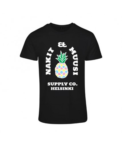 Nakit & Muusi Supply Mens Fitted Tee Black Nakit & Muusi Supply Mens Fitted Tee Black