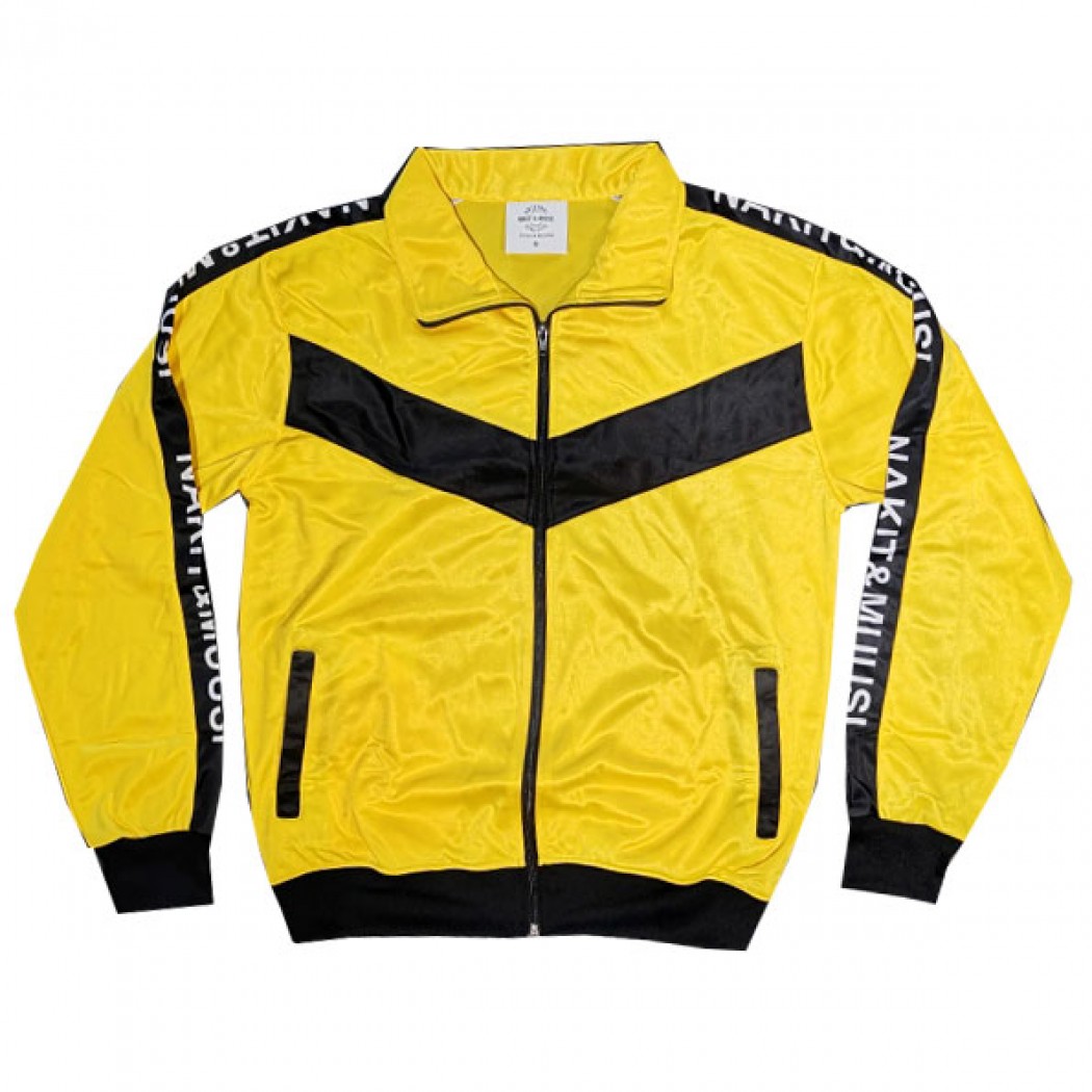 Nakit & Muusi Super Bee Fitted Tracksuit Jacket Yellow
