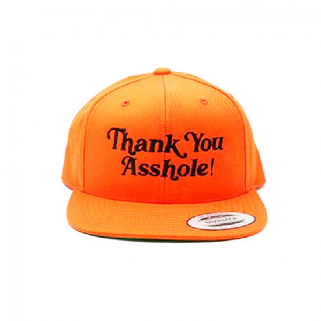 Thank You Asshole! Snapback Cap Orange