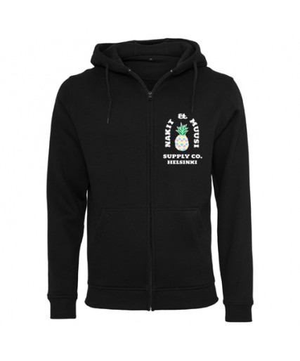 Nakit & Muusi Supply Zip Hoody Black Nakit & Muusi Supply Zip Hoody Black