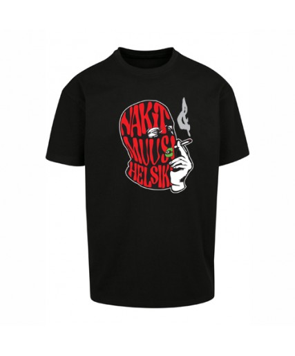 Nakit & Muusi Hood Rich Overisize T-Shirt Black