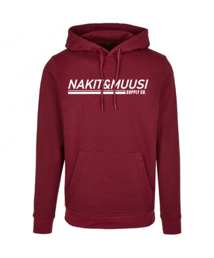 Nakit & Muusi Supply Co. Basic Hoody Burgundy