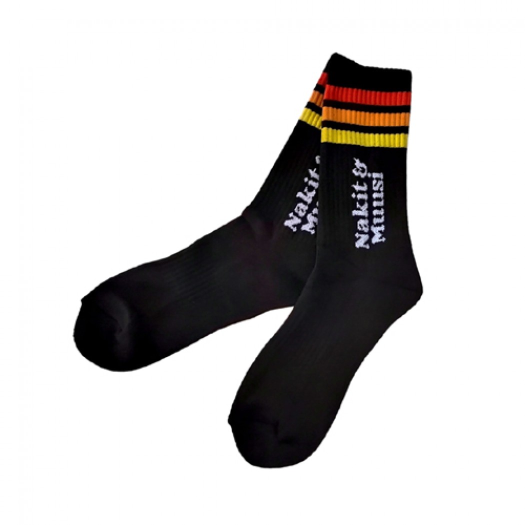 Nakit & Muusi Tricolor Sunset Socks Black