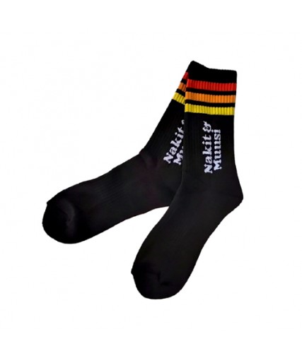 Nakit & Muusi Tricolor Sunset Socks Black