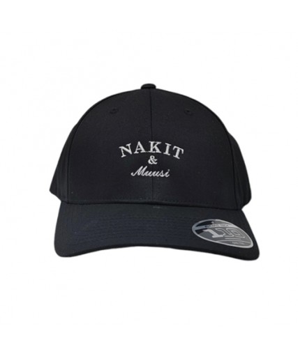 Nakit & Muusi Original Logo Flexfit 110 Curved Visor Snapback Black