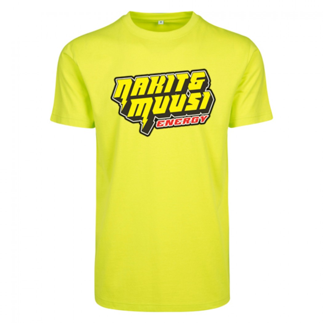 Nakit & Muusi Energy Mens Fitted T-Shirt Frozen Yellow