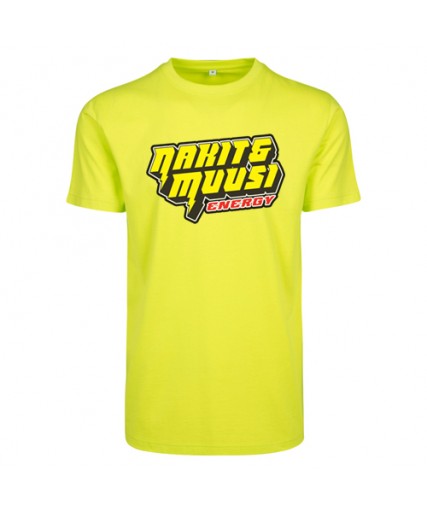 Nakit & Muusi Energy Mens Fitted T-Shirt Frozen Yellow