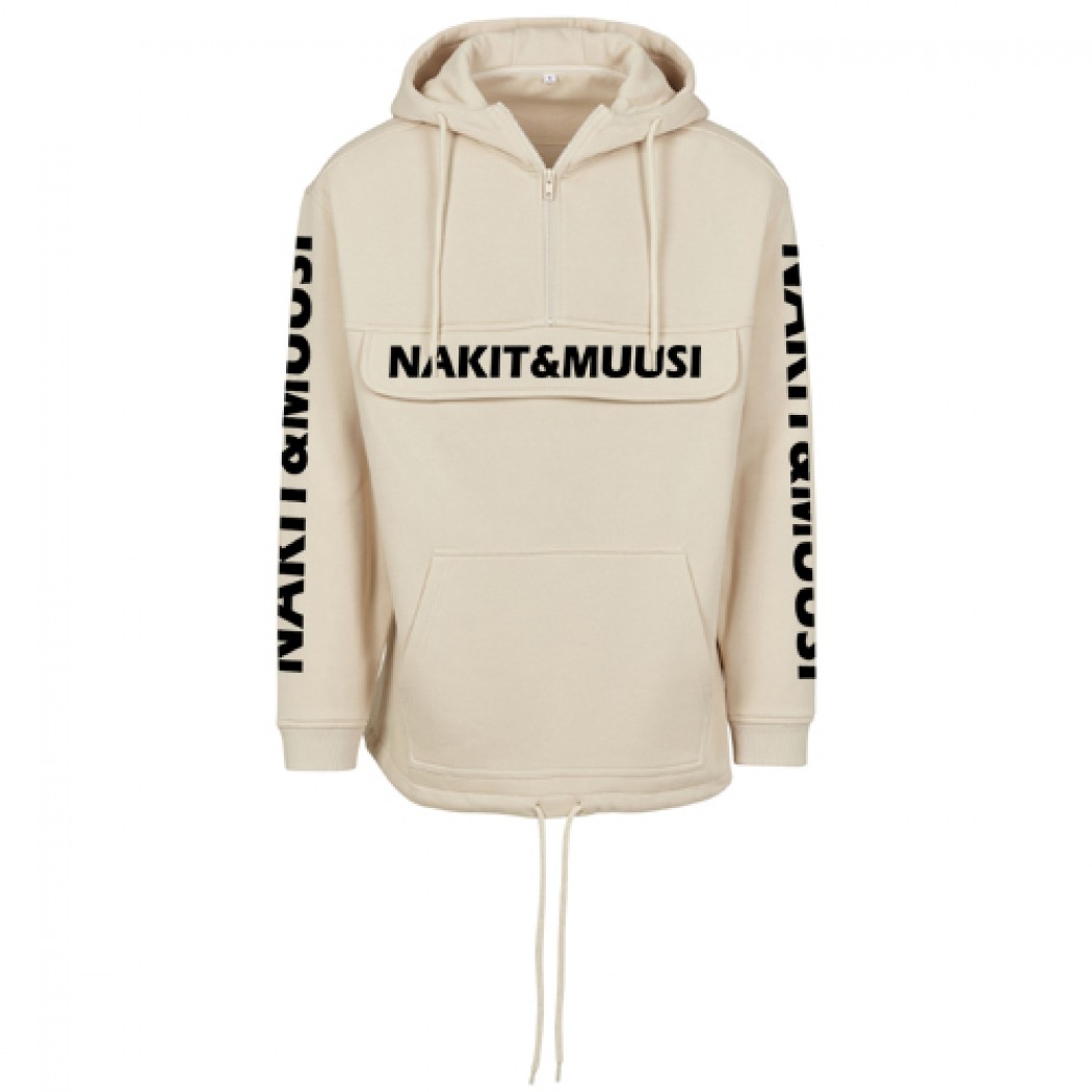 Nakit & Muusi Double Pocket Pull Over Hoody Sand