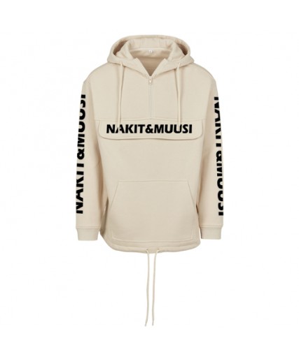 Nakit & Muusi Double Pocket Pull Over Hoody Sand