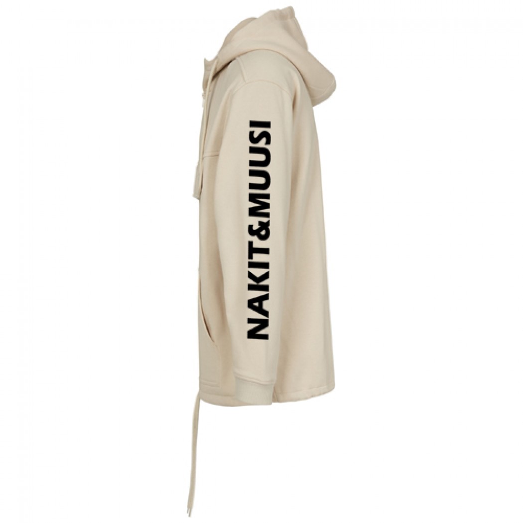 Nakit & Muusi Double Pocket Pull Over Hoody Sand