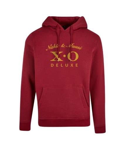 Nakit & Muusi XO Deluxe Heavyweight Fitted Hoody Burgundy