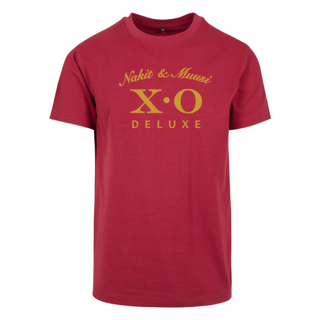 Nakit & Muusi XO Deluxe Fitted Tee Burgundy